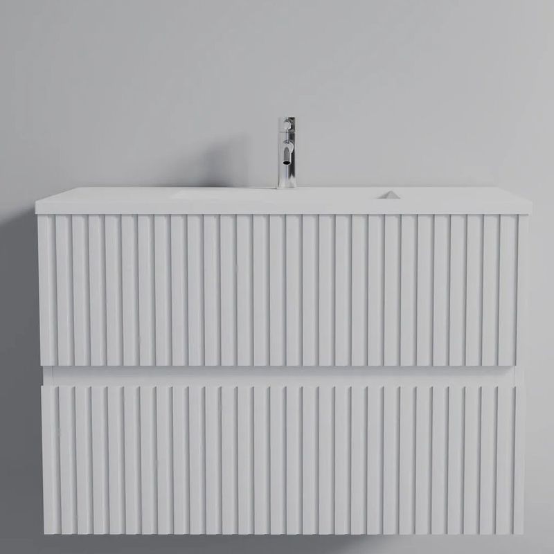 Vanity American Standard Olmo de 80 cm con Lavamanos Integrado Color Blanco Mate