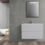 Vanity American Standard Olmo de 80 cm con Lavamanos Integrado Color Blanco Mate