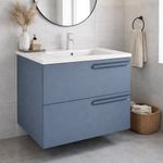 Vanity American Standard Loto de 60 cm con Lavamanos Integrado Color Azul Mate