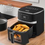 Freidora de Aire con Panel Táctil y Rejilla Antiadherente de 5 L