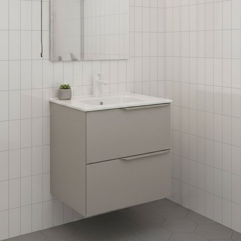 Vanity American Standard Salvia de 60 cm con Lavamanos Integrado Color Arena