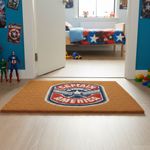 Alfombra de Entrada Captain America Antideslizante 40 x 60 cm Color Natural