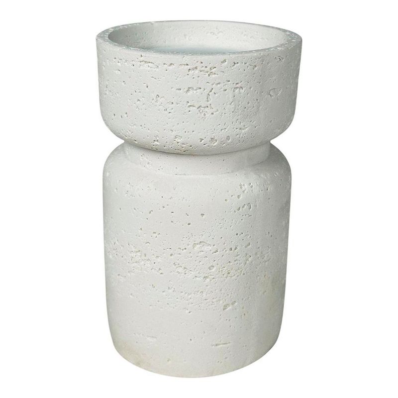 Portavela de Poly Color Blanco de 15 Cm