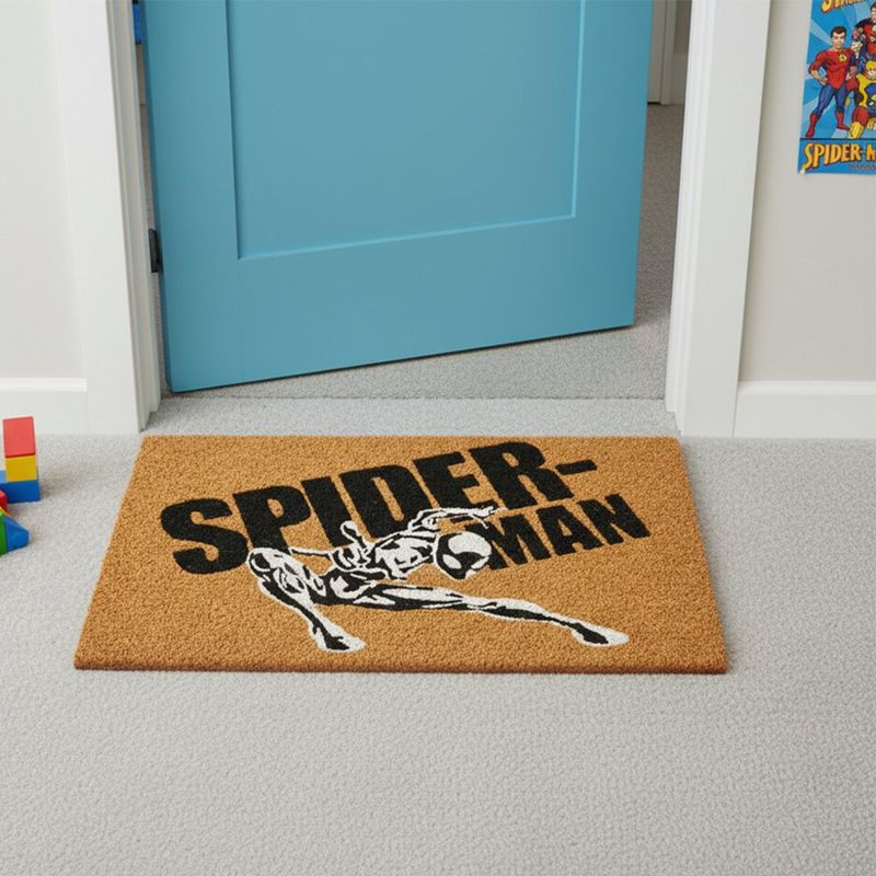 Alfombra de Entrada Spider Man Antideslizante 40 x 60 cm Color Natural