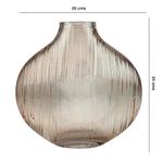 Florero Rosegold Chato de 24 Cm