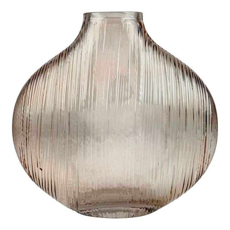 Florero Rosegold Chato de 24 Cm