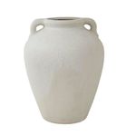 Jarrón de Cerámica Color Blanco de 26 Cm