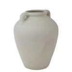 Jarrón de Cerámica Color Blanco de 26 Cm