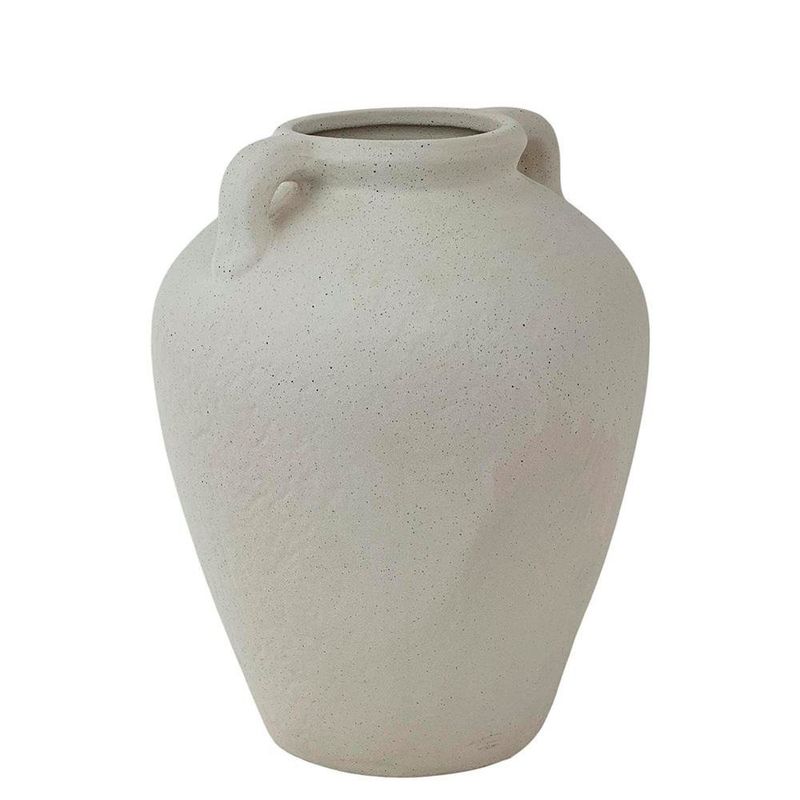 Jarrón de Cerámica Color Blanco de 26 Cm