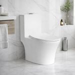 Sanitario Soane de Una Pieza de 74 x 38 x 85 cm Color Blanco