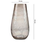 Florero de Vidrio Color Rosa de 36 Cm