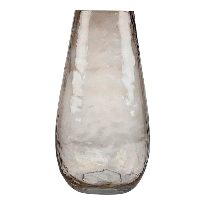 Florero de Vidrio Color Rosa de 36 Cm