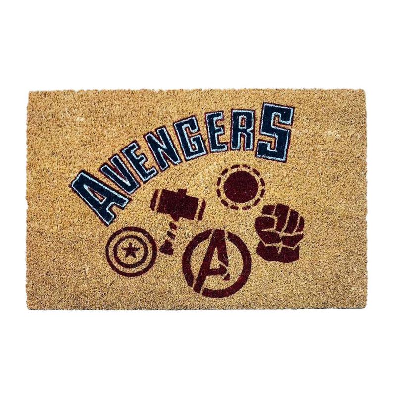 Alfombra de Entrada Avengers Antideslizante 40 x 60 cm Color Natural