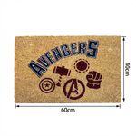 Alfombra de Entrada Avengers Antideslizante 40 x 60 cm Color Natural