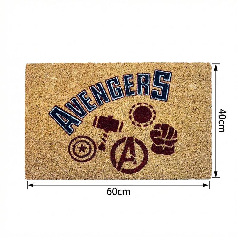 Alfombra de Entrada Avengers Antideslizante 40 x 60 cm Color Natural