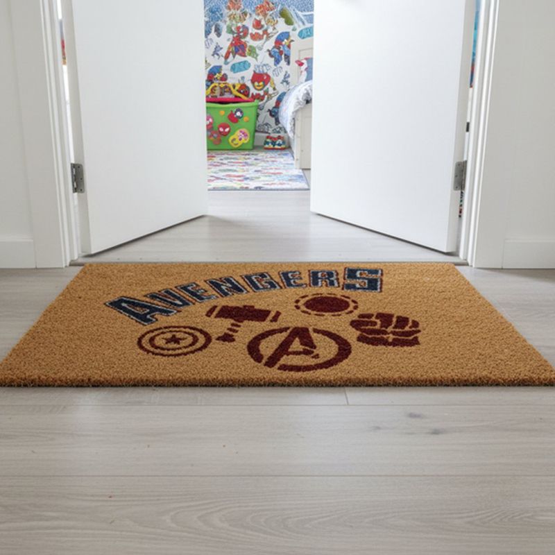 Alfombra de Entrada Avengers Antideslizante 40 x 60 cm Color Natural
