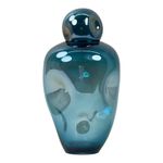 Ánfora Color Azul con Tapa de 35.5 Cm