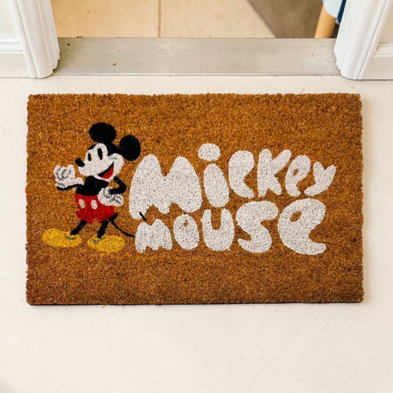 Alfombra de Entrada Mickey Antideslizante de 40 x 60 cm Color Natural