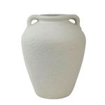Jarrón de Cerámica Color Blanco de 31 Cm