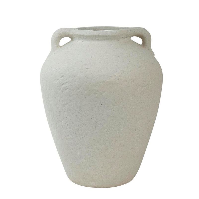 Jarrón de Cerámica Color Blanco de 31 Cm