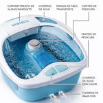 Tina Spa para Pies Eléctrico con Asa de Transporte Homedics