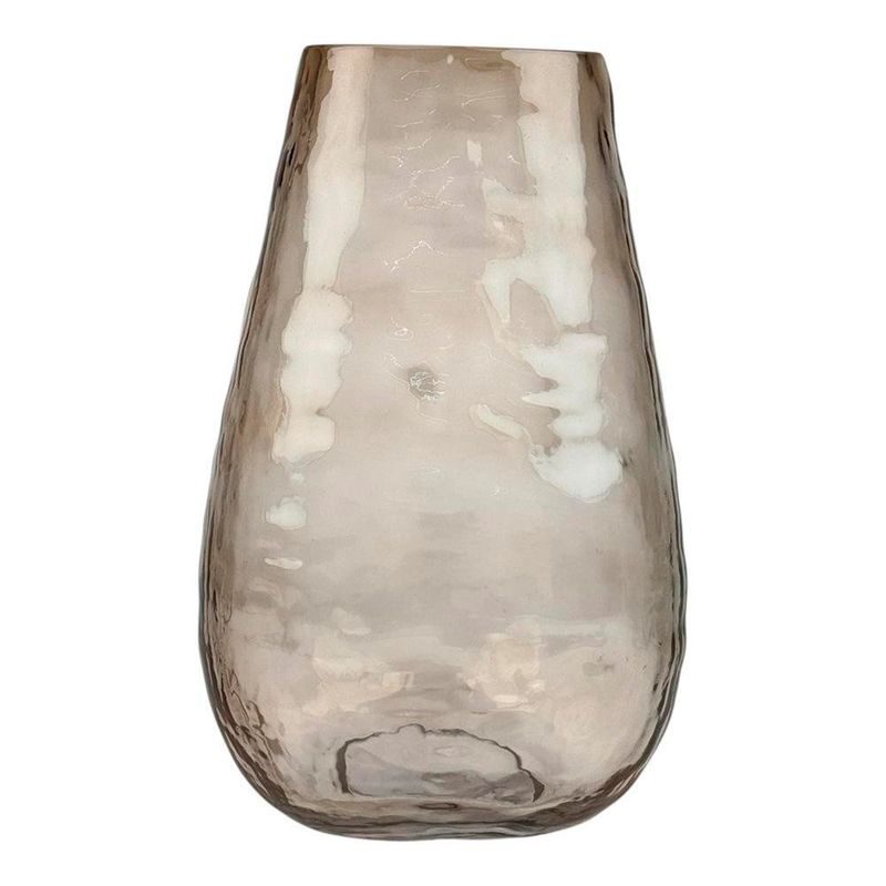 Florero de Vidrio Color Rosa de 26 Cm