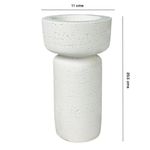 Portavela de Poly Color Blanco de 20.5 Cm