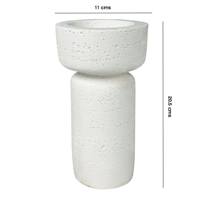 Portavela de Poly Color Blanco de 20.5 Cm