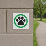 Rótulo Pet Friendly para Señalización de 10 x 10 cm