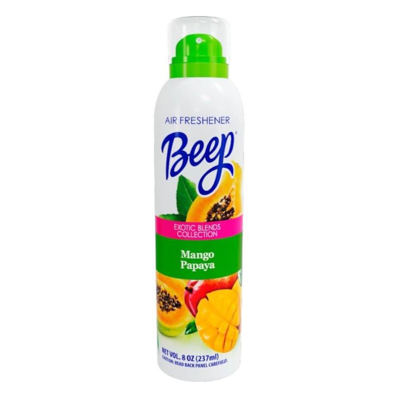 Aromatizante en Aerosol Beep Aroma Mango y Papaya Tropical de 237 ml