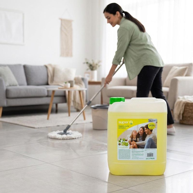 Desinfectante Super-Q para Pisos Aroma Citronela Limón de 10 L