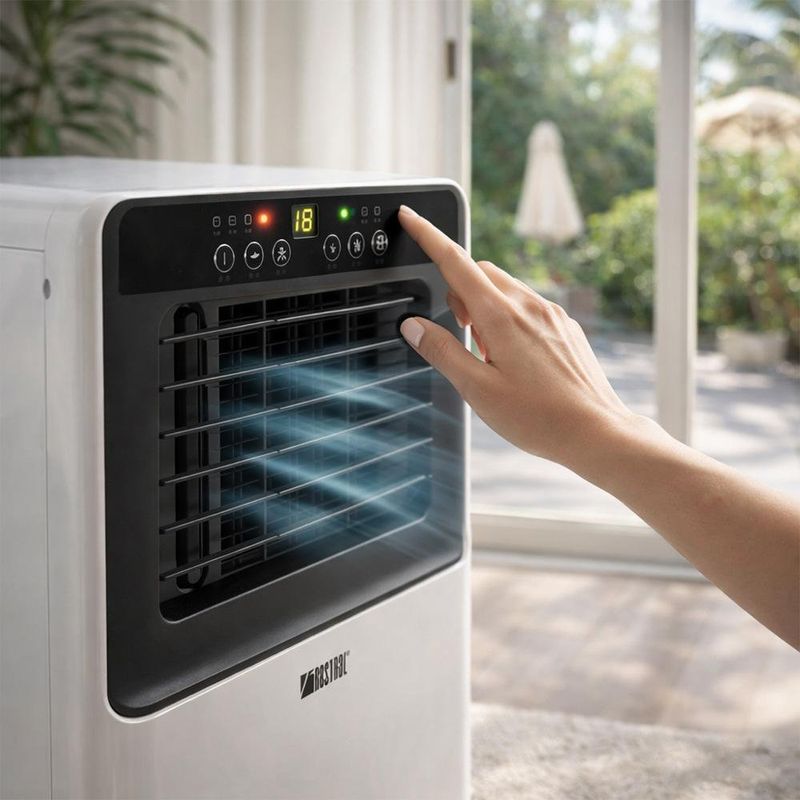 Aire Acondicionado Portátil Rosthal de 7000 BTU 120 V 860 W Color Blanco