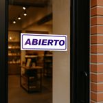 Rótulo Abierto y Cerrado para Señalización de 30 x 20 Cm