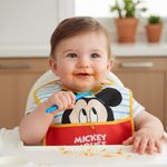 Babero con Bolsillo Diseño Mickey Mouse Rojo y Amarillo