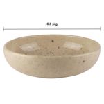 Tazón Uno Crema de 6.3 Plg