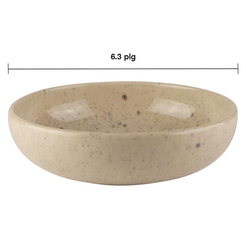 Tazón Uno Crema de 6.3 Plg