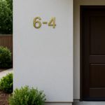 Guión para Señalización con Tornillo de Instalación Color Dorado