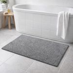 Alfombra de Baño Diseño Texturizado de 60 x 90 cm Color Gris