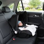 Silla Nido Grupo 0+ con Base para Carro y Arnés Ajustable Color Negro