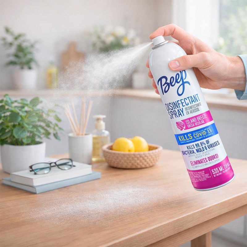 Desinfectante en Aerosol Beep Aroma Brisa Insular de 535 ml