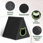 Casa para Gato Estilo Triangular Color Negro
