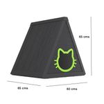 Casa para Gato Estilo Triangular Color Negro