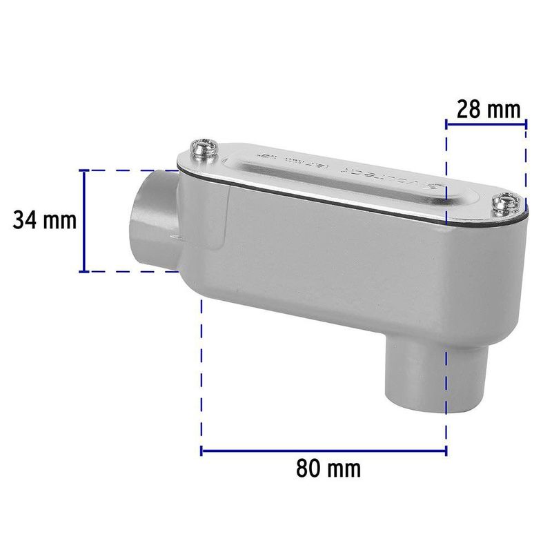 Caja Condulet de Metal Conexión LB 1/2 Plg