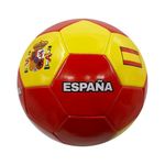 Pelota de Futbol No.5 España Color Rojo con Amarillo