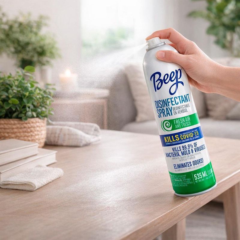 Desinfectante en Aerosol Beep Aroma Aire Fresco Original de 535 ml