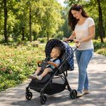 Carruaje Forest con Sistema Plegable y Canastilla Inferior Color Azul