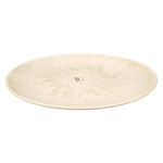 Plato de Cena Redondo Jaspe de 10.6 plg Color Blanco