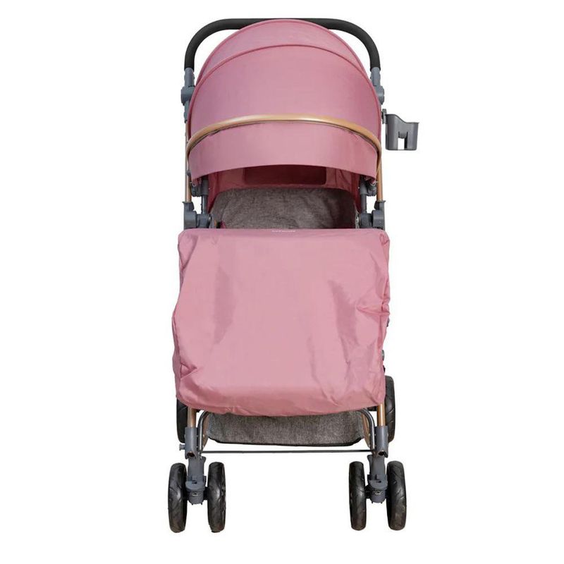 Carruaje, Cuna y Mecedor Genova Color Rose Gold