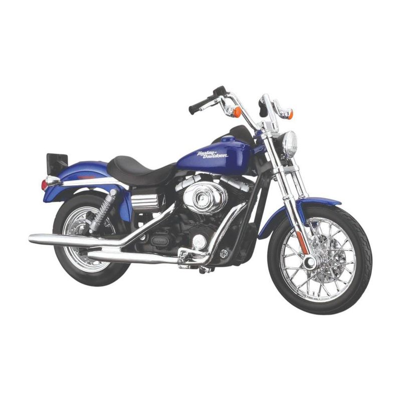 Motocicleta HD Custom a Escala 1:18 Plg Diseños Surtidos