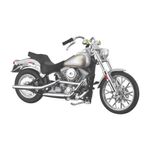 Motocicleta HD Custom a Escala 1:18 Plg Diseños Surtidos